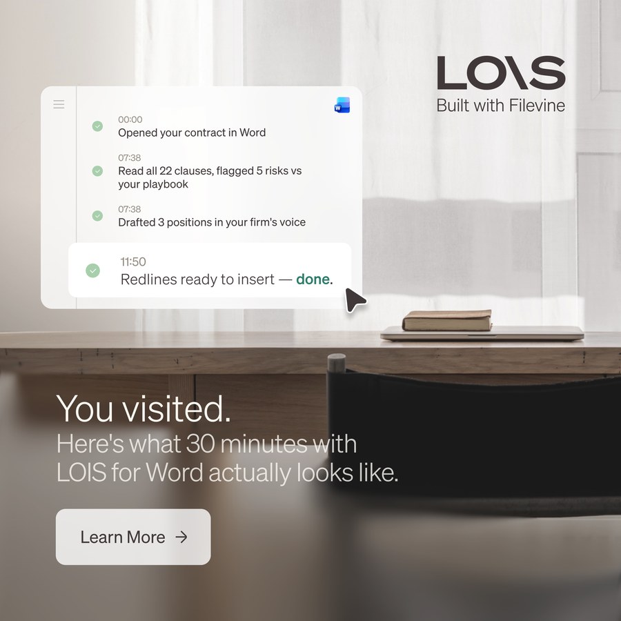 LOIS ad: retargeting, what 30 minutes with LOIS looks like, dark desk scene